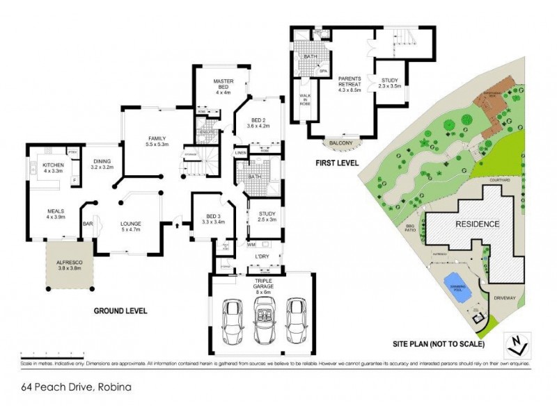 64 Peach Drive, Robina QLD 4226 Floorplan