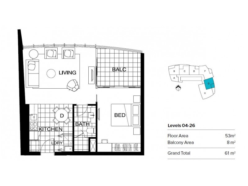 1206/3440 Surfers Paradise Boulevard, Surfers Paradise QLD 4217 Floorplan