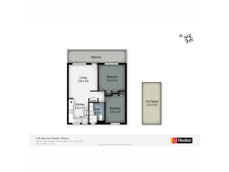 6/8-12 Marine Parade, Miami QLD 4220 Floorplan