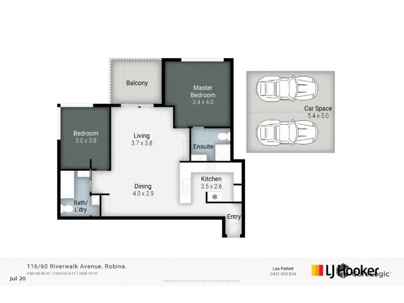 116/60 Riverwalk Avenue, Robina QLD 4226 Floorplan