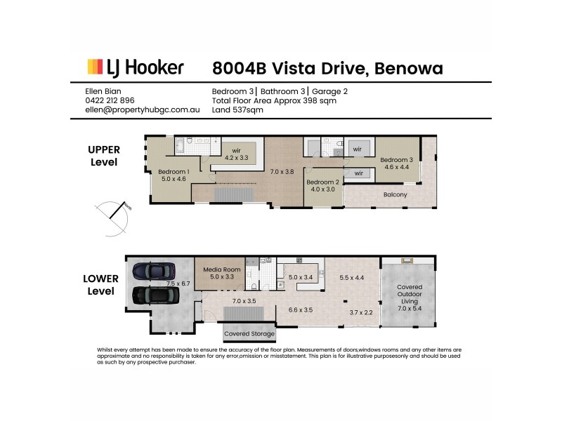 8004B Vista Drive, Benowa QLD 4217 Floorplan