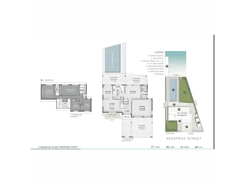 3 Seaspray Street, Paradise Point QLD 4216 Floorplan