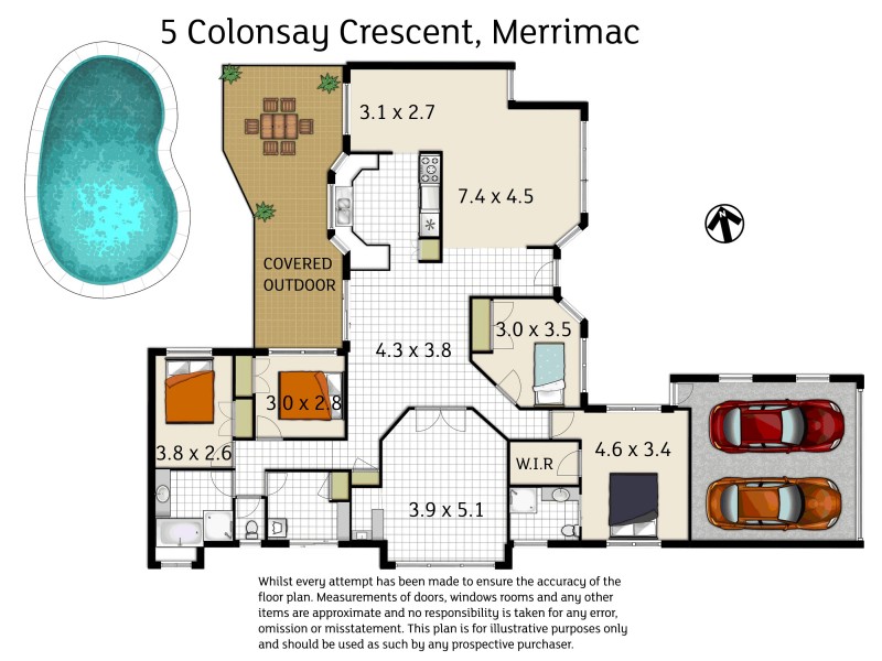 5 Colonsay Crescent, Merrimac QLD 4226 Floorplan