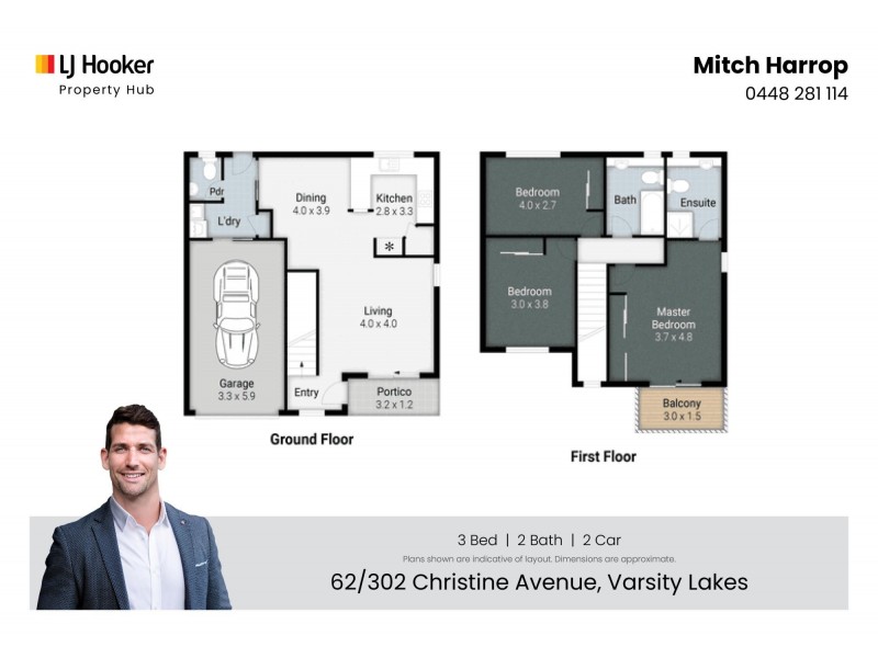 62/302 Christine Avenue, Varsity Lakes QLD 4227 Floorplan