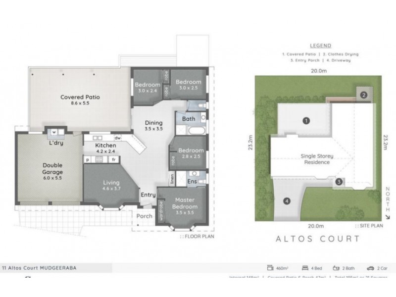 11 Altos Court, Mudgeeraba QLD 4213 Floorplan