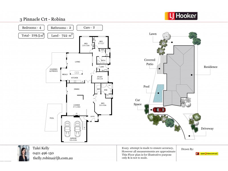 3 Pinnacle Court, Robina QLD 4226 Floorplan