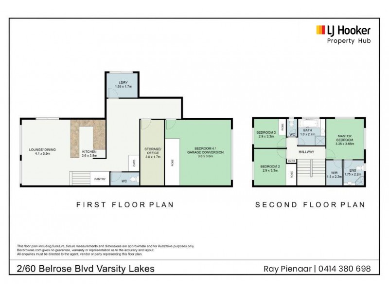 2/60 Belrose Boulevard, Varsity Lakes QLD 4227 Floorplan