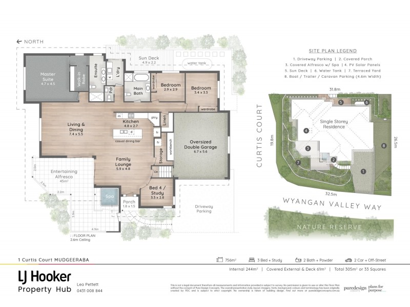1 Curtis Court, Mudgeeraba QLD 4213 Floorplan