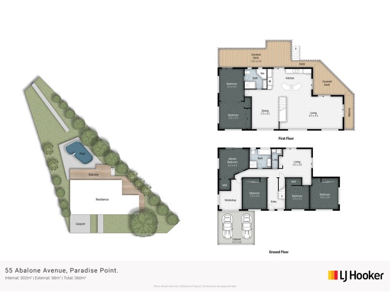 55 Abalone Avenue, Paradise Point QLD 4216 Floorplan