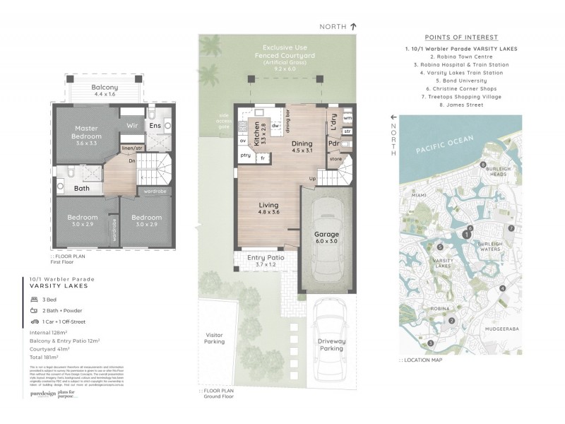10/1 Warbler Parade, Varsity Lakes QLD 4227 Floorplan