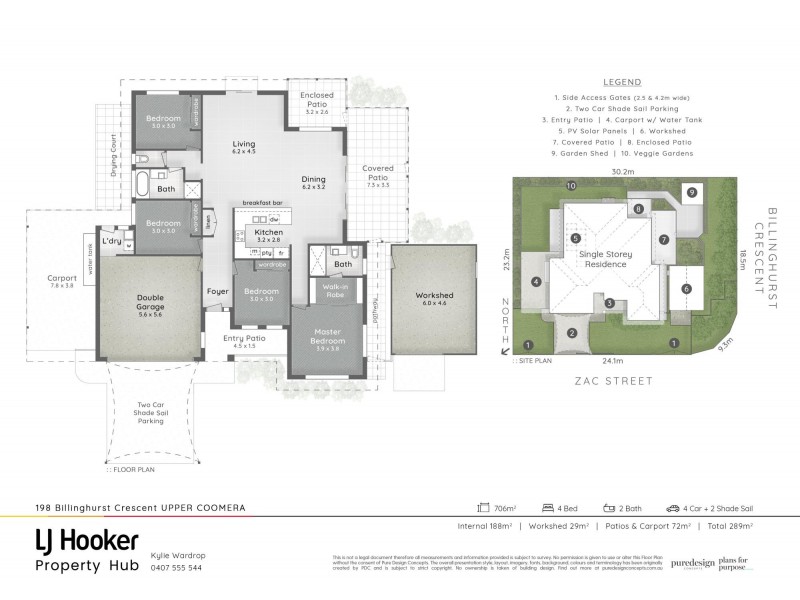 198 Billinghurst Crescent, Upper Coomera QLD 4209 Floorplan