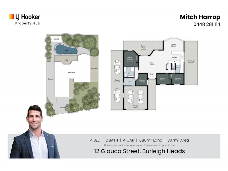 12 Glauca Street, Burleigh Heads QLD 4220 Floorplan