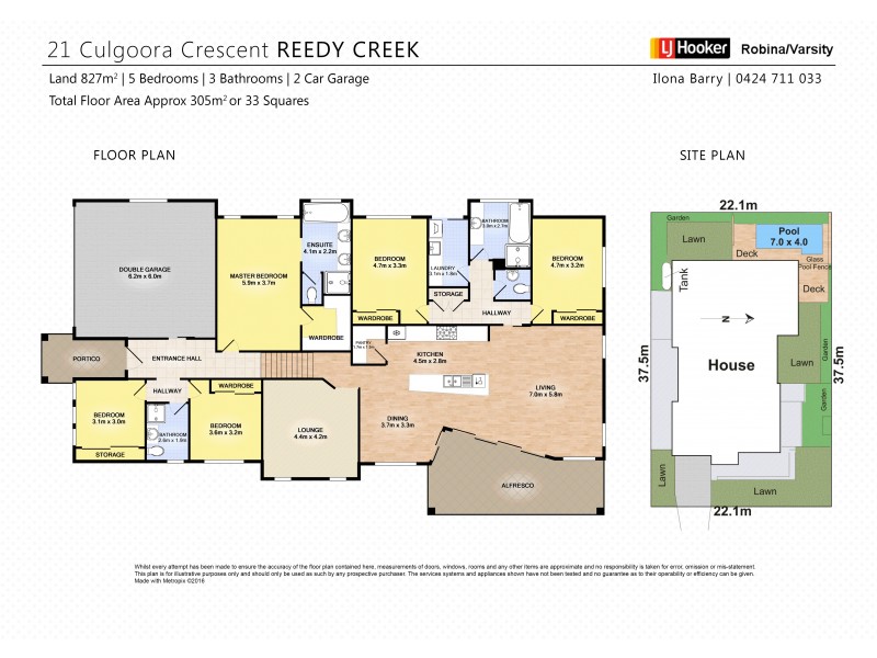 21 Culgoora Crescent, Reedy Creek QLD 4227 Floorplan