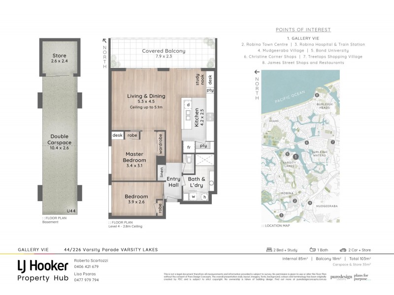 44/226 Varsity Parade, Varsity Lakes QLD 4227 Floorplan