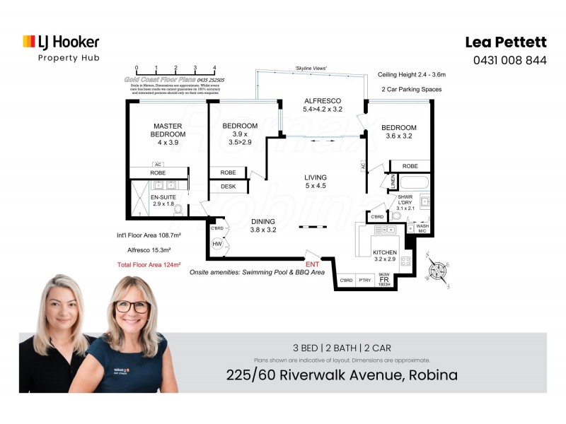 225/60 Riverwalk Avenue, Robina QLD 4226 Floorplan