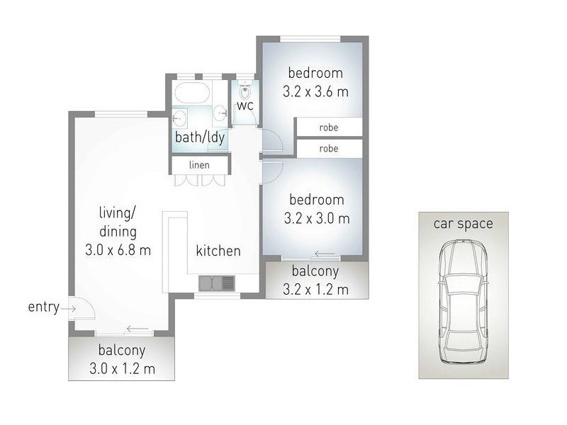 6/9 Australia Avenue, Broadbeach QLD 4218 Floorplan