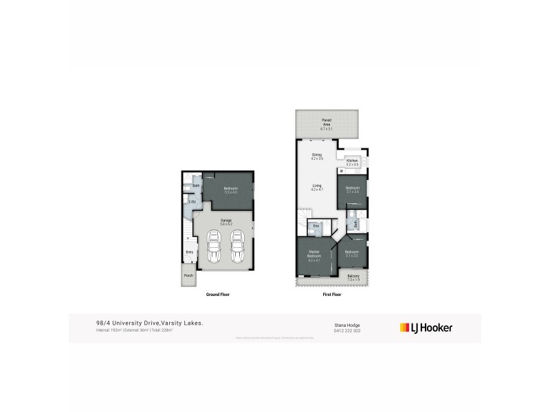 98/4 University Drive, Robina QLD 4226 Floorplan