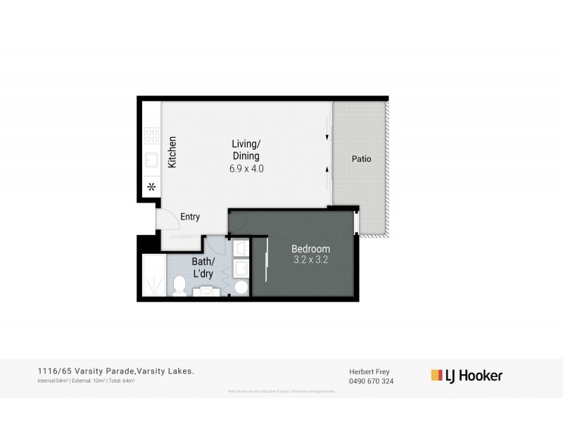 1115/65 Varsity Parade, Varsity Lakes QLD 4227 Floorplan