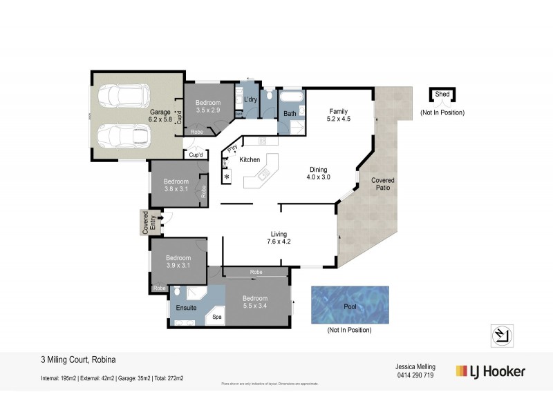 3 Miling Court, Robina QLD 4226 Floorplan