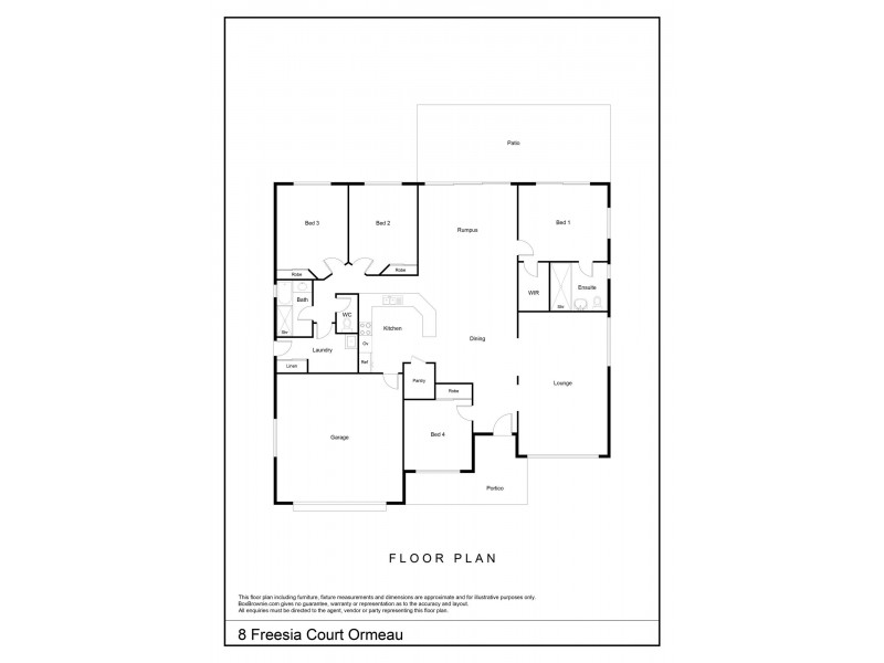 8 Freesia Court, Ormeau QLD 4208 Floorplan