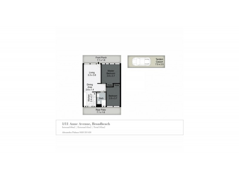 1/11 Anne Avenue, Broadbeach QLD 4218 Floorplan