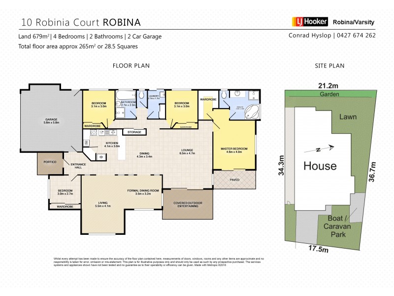 10 Robinia Court, Robina QLD 4226 Floorplan