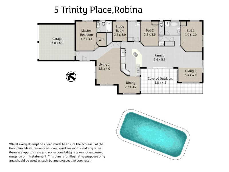 5 Trinity Place, Robina QLD 4226 Floorplan