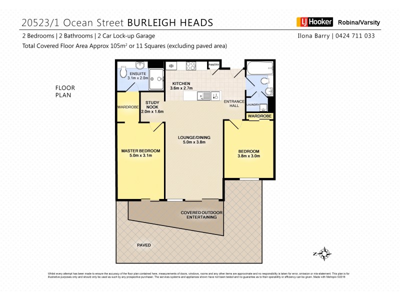 2053/1 Ocean Street, Burleigh Heads QLD 4220 Floorplan