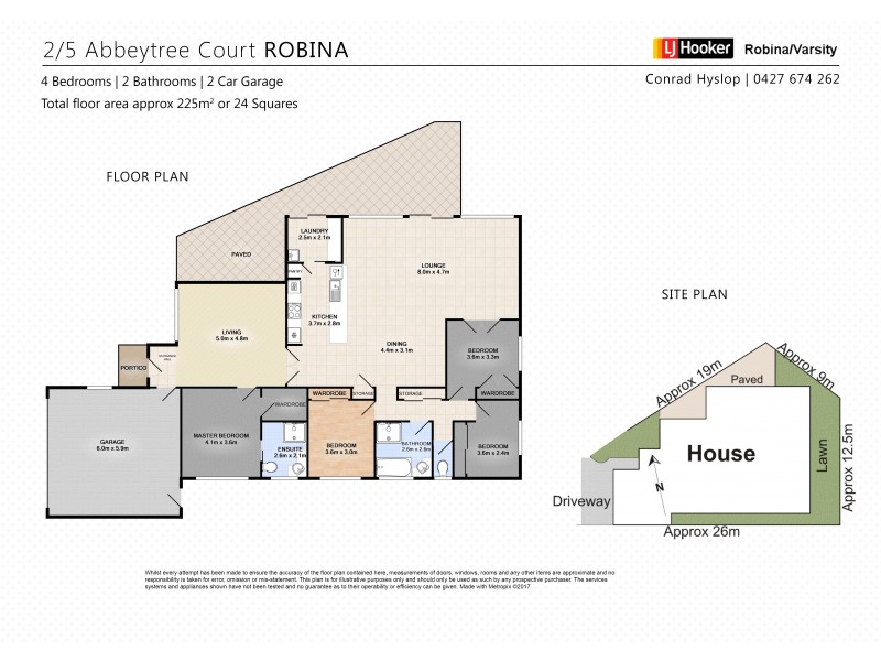 2/5 Abbeytree Court, Robina QLD 4226 Floorplan