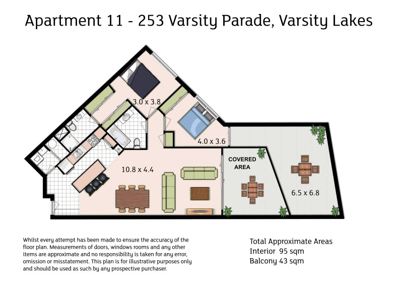 11/253 Varsity Parade, Varsity Lakes QLD 4227 Floorplan