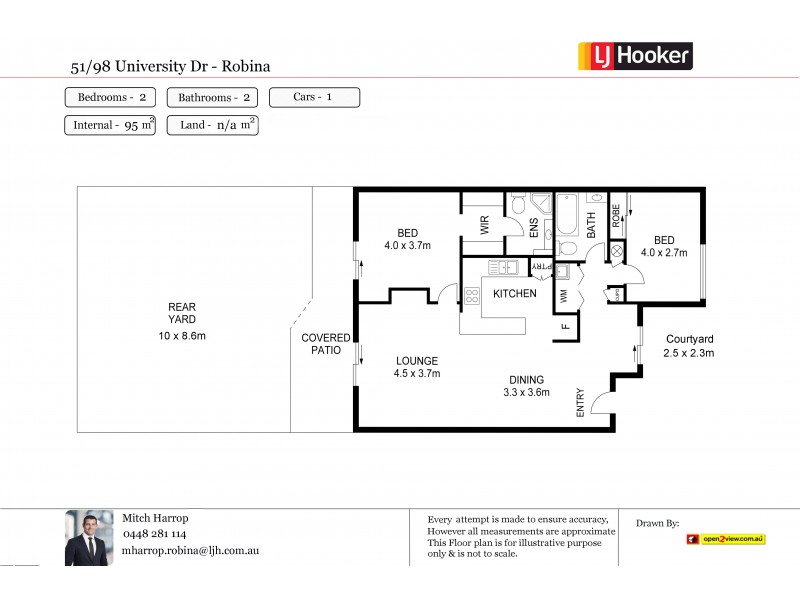 51/98 University Drive, Varsity Lakes QLD 4227 Floorplan