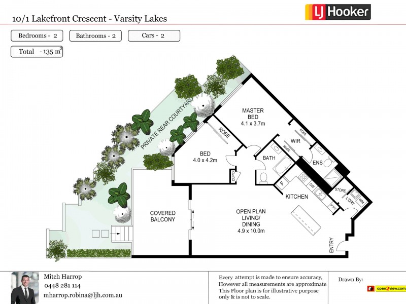 10/1 Lakefront Crescent, Varsity Lakes QLD 4227 Floorplan