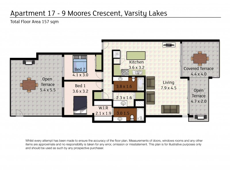 17/9 Moores Crescent, Varsity Lakes QLD 4227 Floorplan
