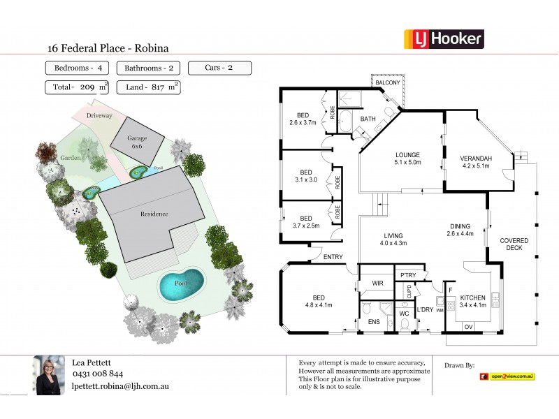 16 Federal Place, Robina QLD 4226 Floorplan