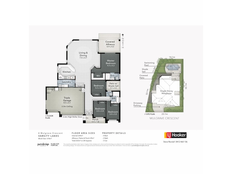 4 Mulgrave Crescent, Varsity Lakes QLD 4227 Floorplan
