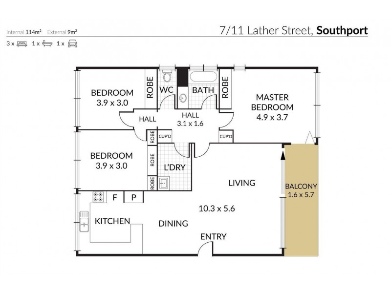 7/11 Lather Street, Southport QLD 4215