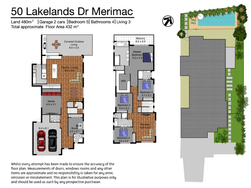 50 Lakelands Drive, Merrimac QLD 4226 Floorplan