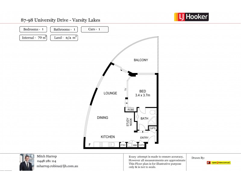 87/98 University Drive, Varsity Lakes QLD 4227 Floorplan