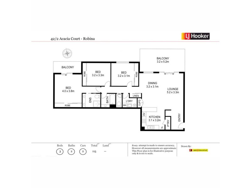 42/2 Acacia Court, Robina QLD 4226 Floorplan