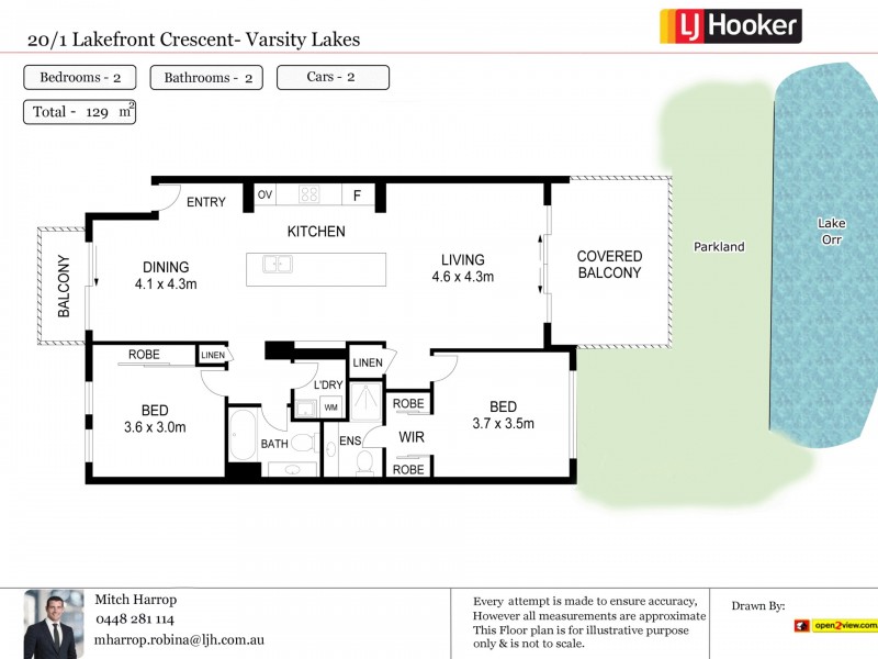 20/1 Lakefront Crescent, Varsity Lakes QLD 4227 Floorplan