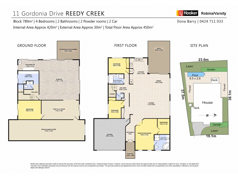 11 Gordonia Drive, Reedy Creek QLD 4227 Floorplan