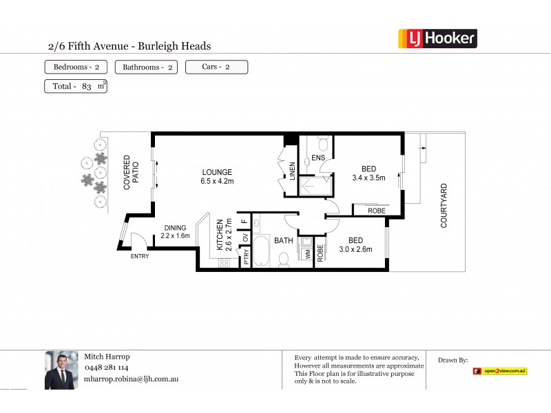2/6 Fifth Avenue, Burleigh Heads QLD 4220 Floorplan