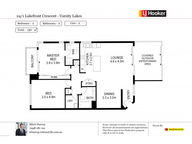24/1 Lakefront Crescent, Varsity Lakes QLD 4227 Floorplan