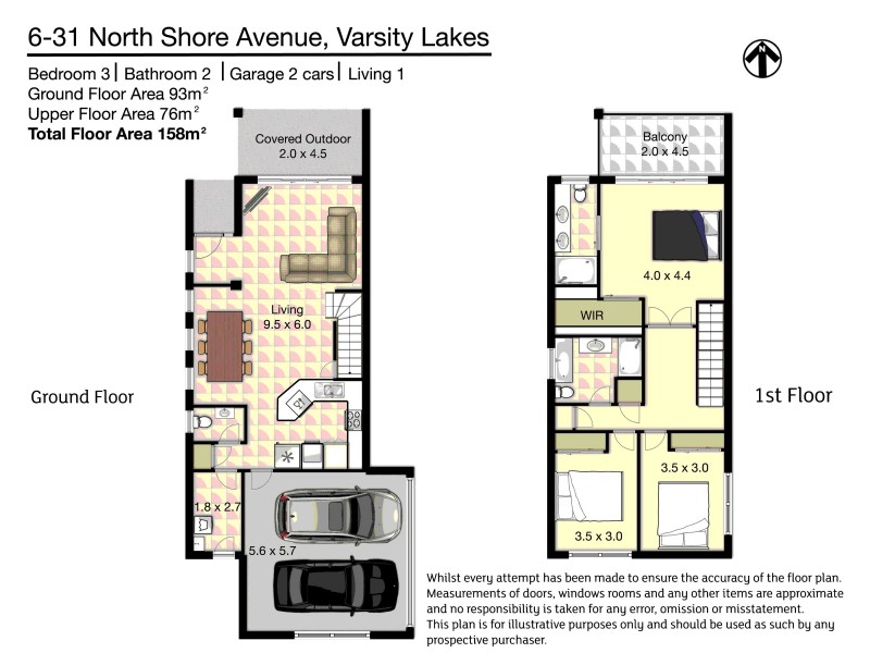 6/31 North Shore Avenue, Varsity Lakes QLD 4227 Floorplan