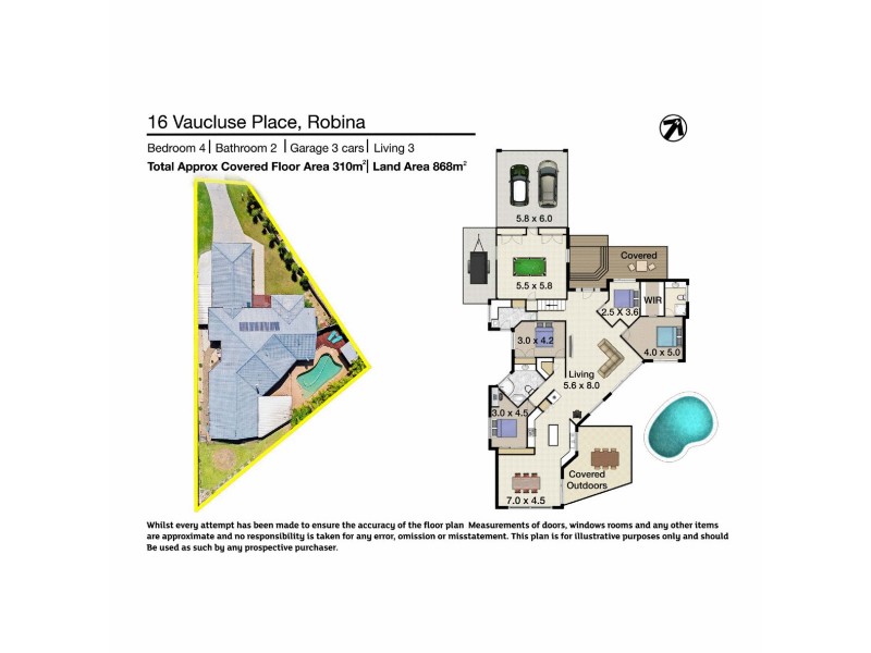 16 Vaucluse Place, Robina QLD 4226 Floorplan