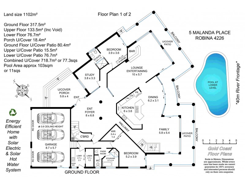 5 Malanda Place, Robina QLD 4226 Floorplan