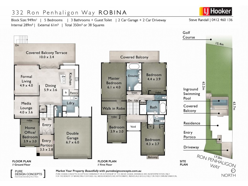 332 Ron Penhaligon Way, Robina QLD 4226 Floorplan
