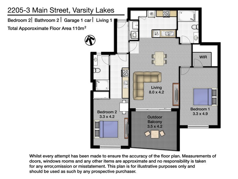 2205/3-7 Main Street, Varsity Lakes QLD 4227