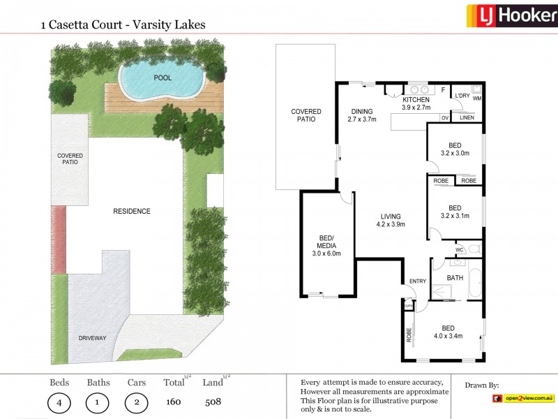 1 Casetta Court, Varsity Lakes QLD 4227 Floorplan