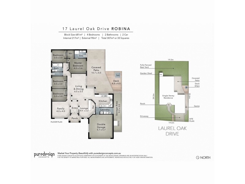 17 Laurel Oak Drive, Robina QLD 4226 Floorplan